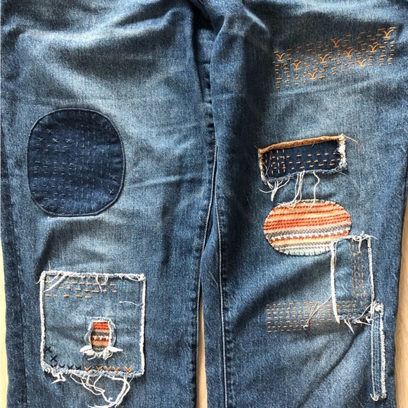 Yellowstone x Lucky Brand Easy Rider Mid Rise Boot Cut Jeans Women's 14/32r - Picture 6 of 15